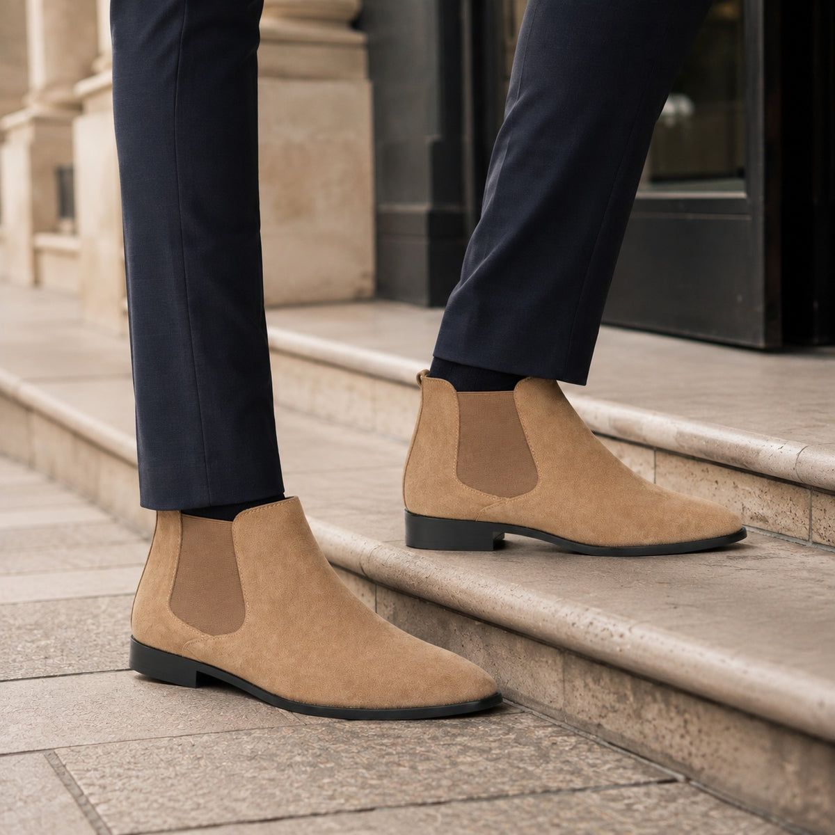 Noble Chaussure Bottine Homme Daim Bottines Homme Daim Beige