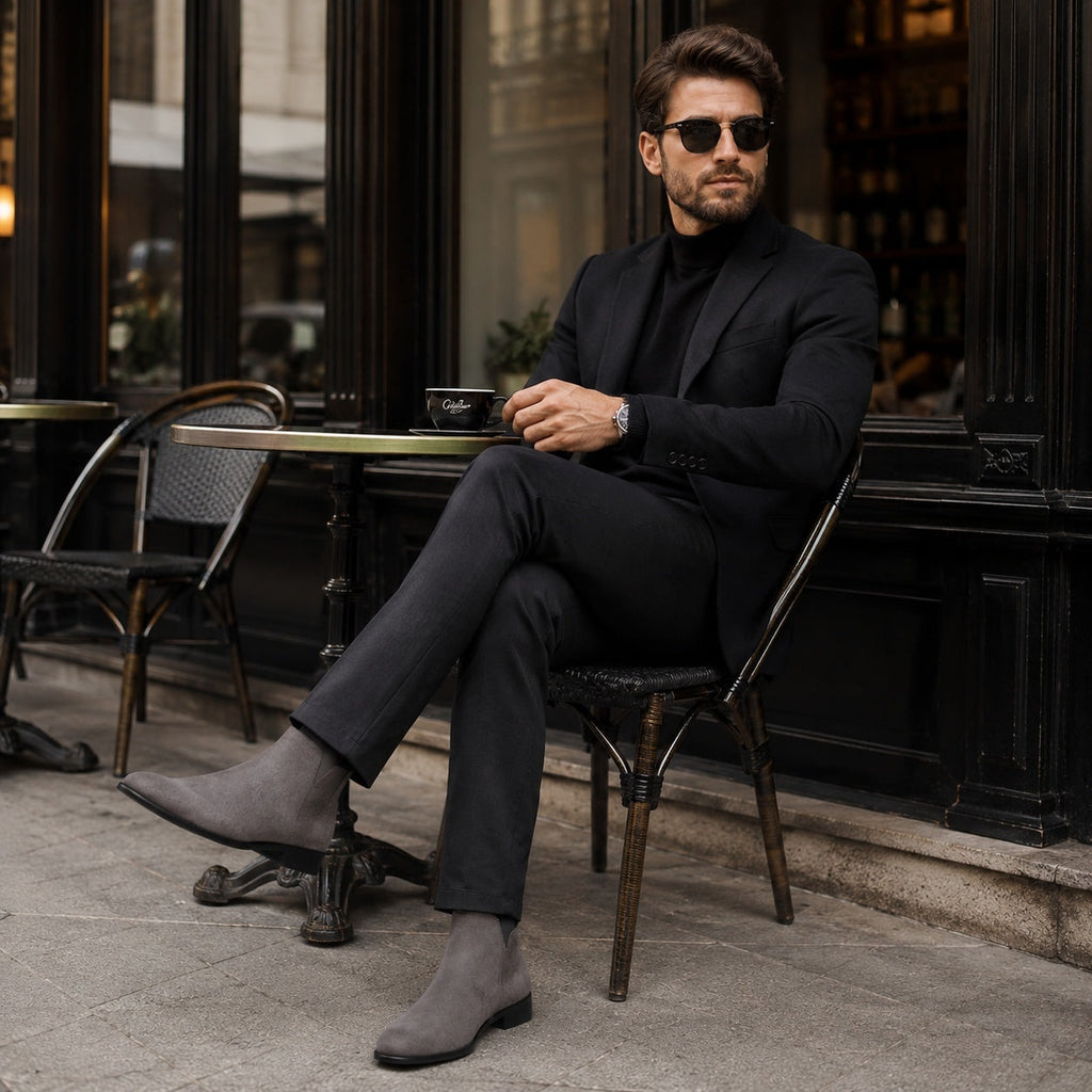 Noble Chaussure Bottine Homme Daim Bottines Homme Daim Gris