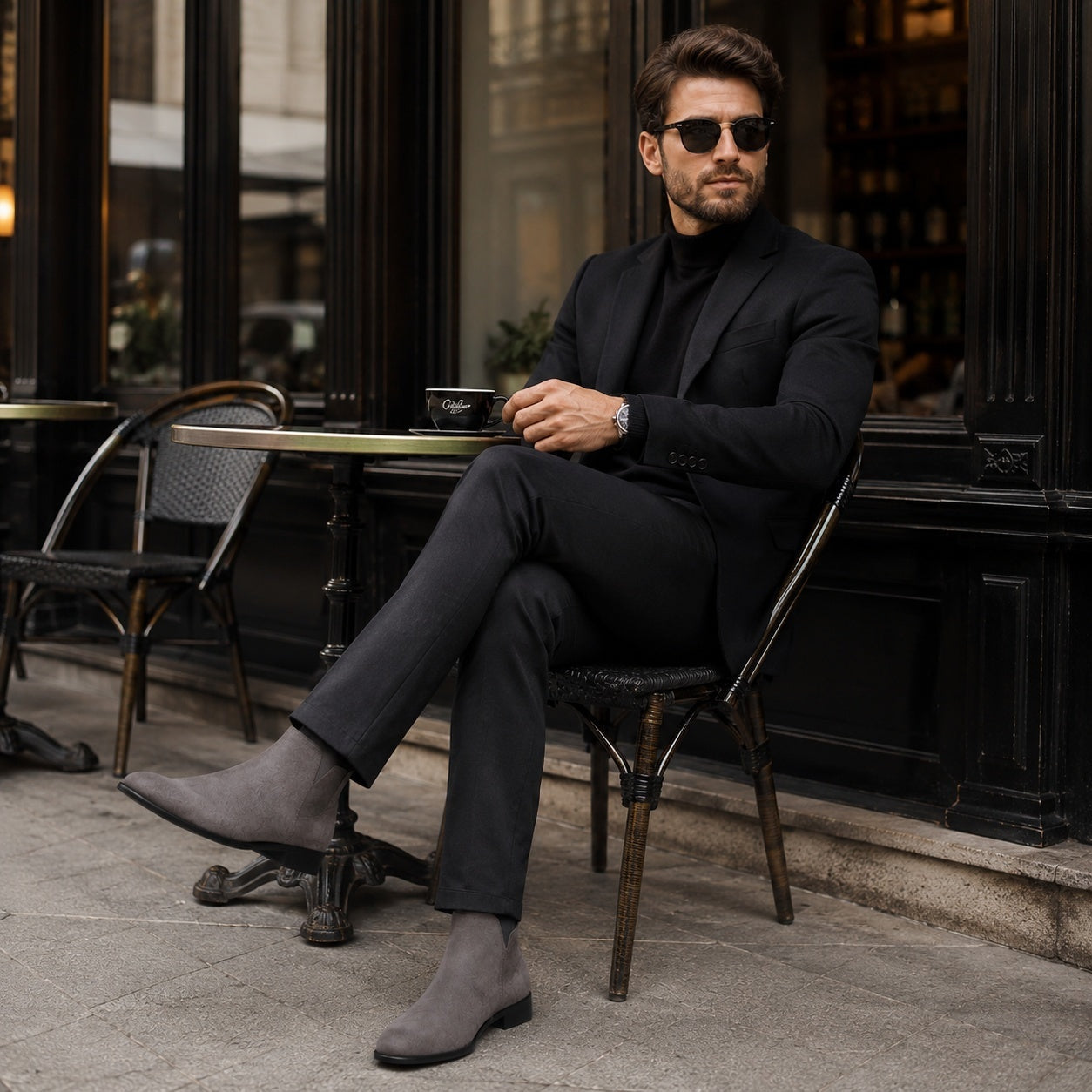 Noble Chaussure Bottine Homme Daim Bottines Homme Daim Gris
