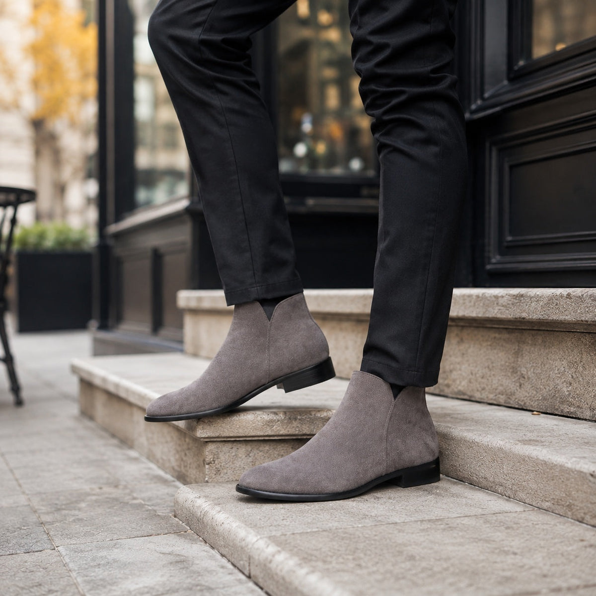 Noble Chaussure Bottine Homme Daim Bottines Homme Daim Gris