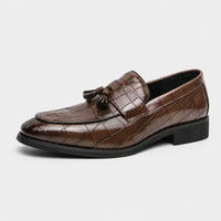 Noble Chaussure Mocassin Homme À Gland Mocassin À Gland Croco