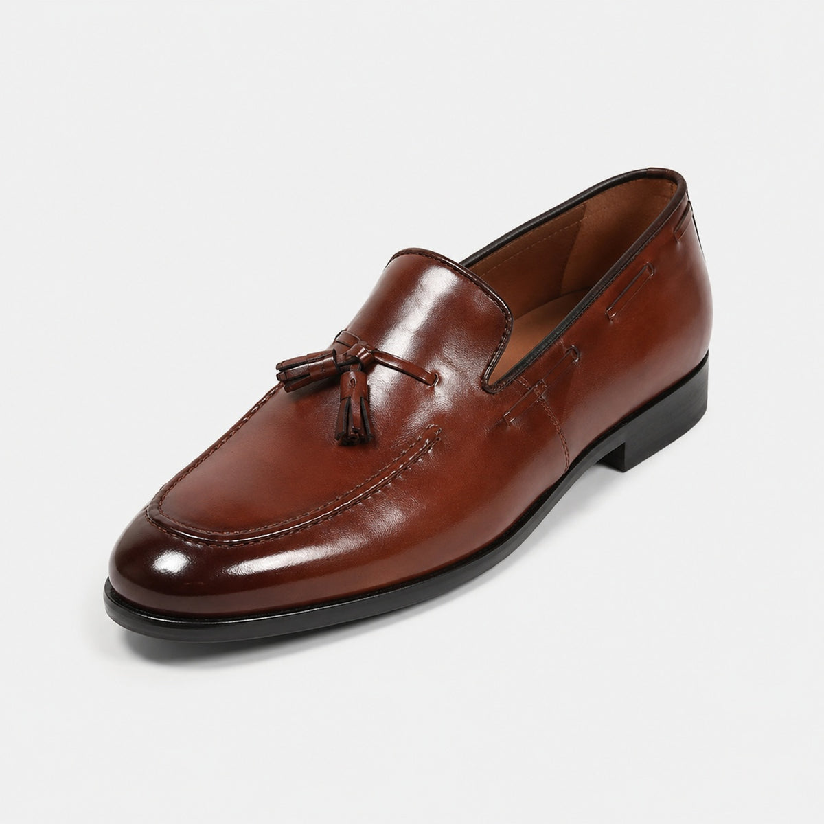 Noble Chaussure Mocassin Homme À Gland Mocassin À Gland Homme Marron