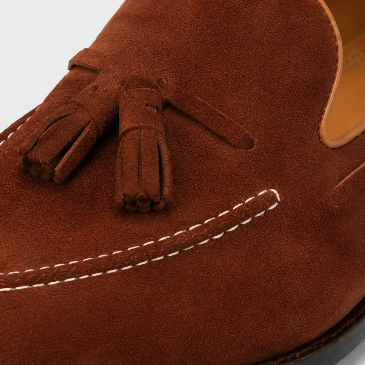 Noble Chaussure Mocassin Homme À Gland Mocassin En Dain À Gland Marron Foncé Talon Homme