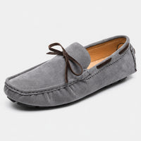 Noble Chaussure Mocassin Homme À Lacet Mocassin Homme Classique De Conduite À Nœud Gris