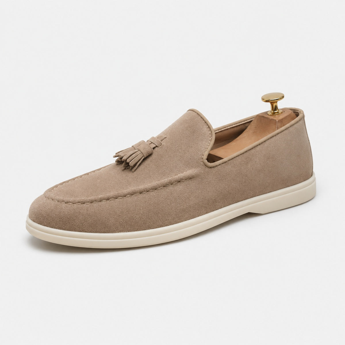 Noble Chaussure Mocassin Homme Beige Mocassin Homme Beige En Daim