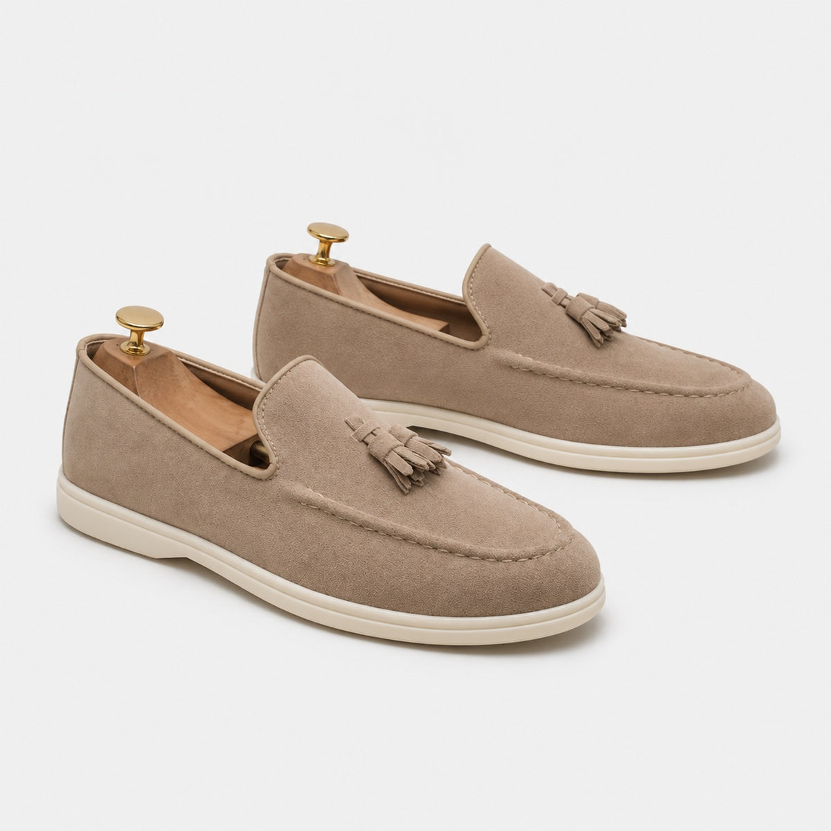 Noble Chaussure Mocassin Homme Beige Mocassin Homme Beige En Daim