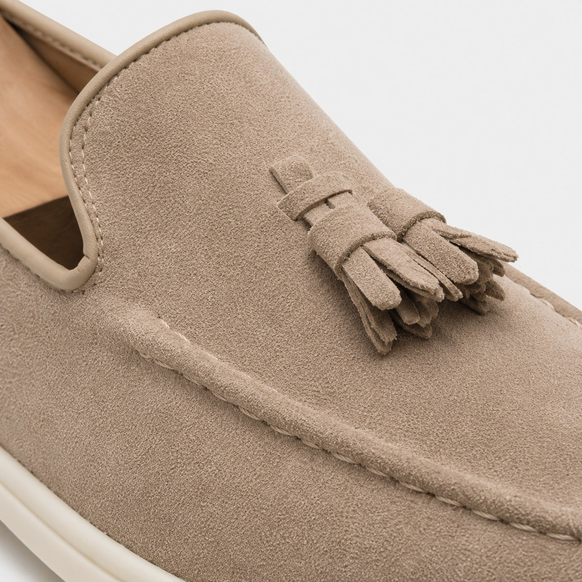 Noble Chaussure Mocassin Homme Beige Mocassin Homme Beige En Daim