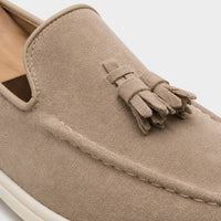 Noble Chaussure Mocassin Homme Beige Mocassin Homme Beige En Daim