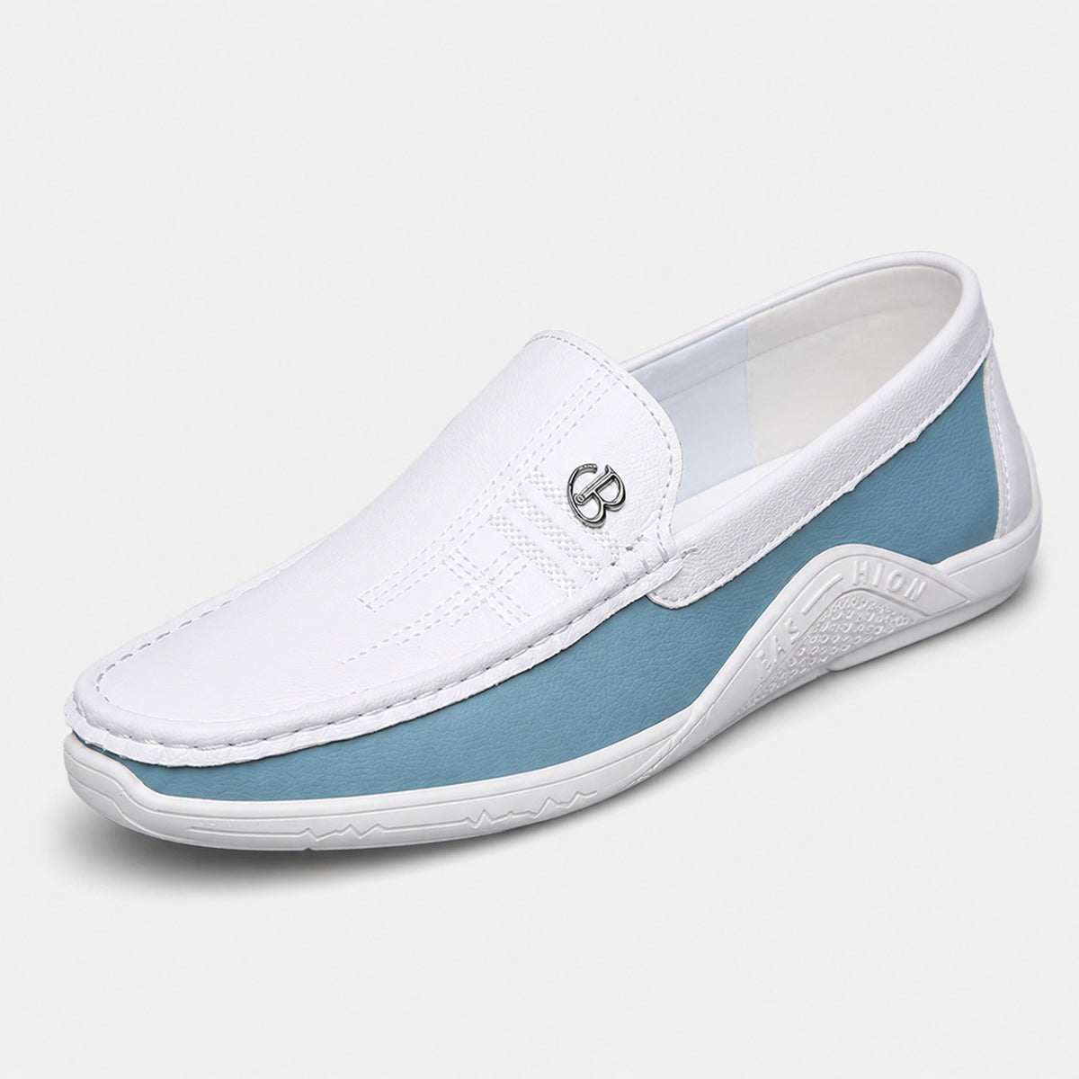 Noble Chaussure Mocassin Homme Blanc Mocassin Homme Luxe Italien Blanc