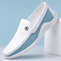 Noble Chaussure Mocassin Homme Blanc Mocassin Homme Luxe Italien Blanc