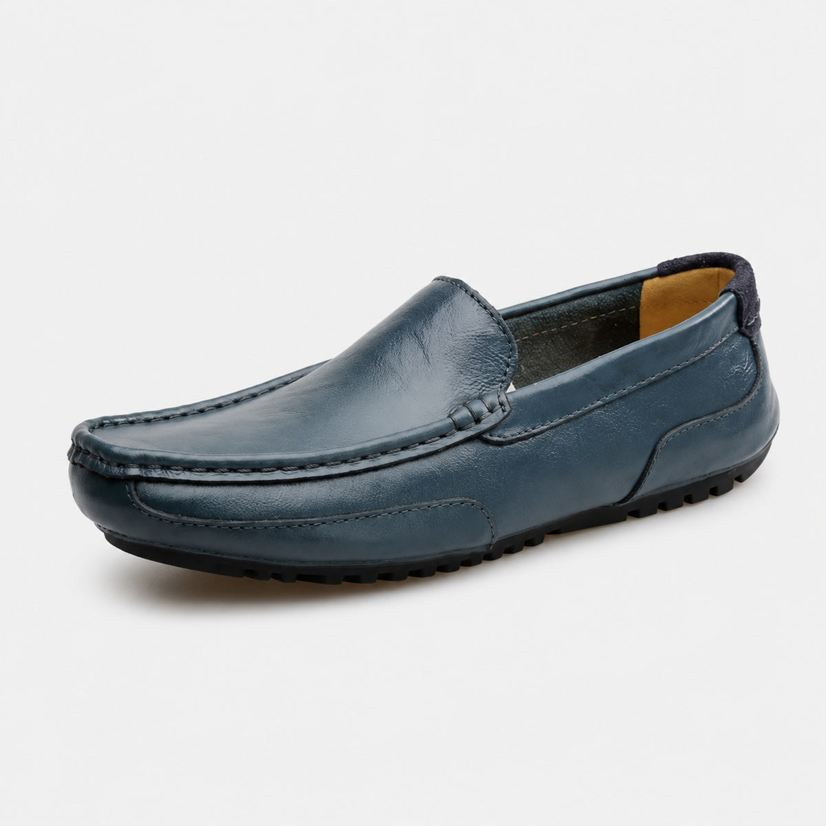 Noble Chaussure Mocassin Homme Bleu Marine Bateaux Mocassin Homme Bleu