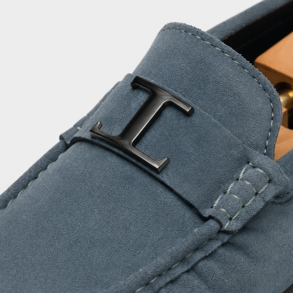 Noble Chaussure Mocassin Homme Bleu Marine Mocassin Bleu Clair De Ville Costume Pour Homme