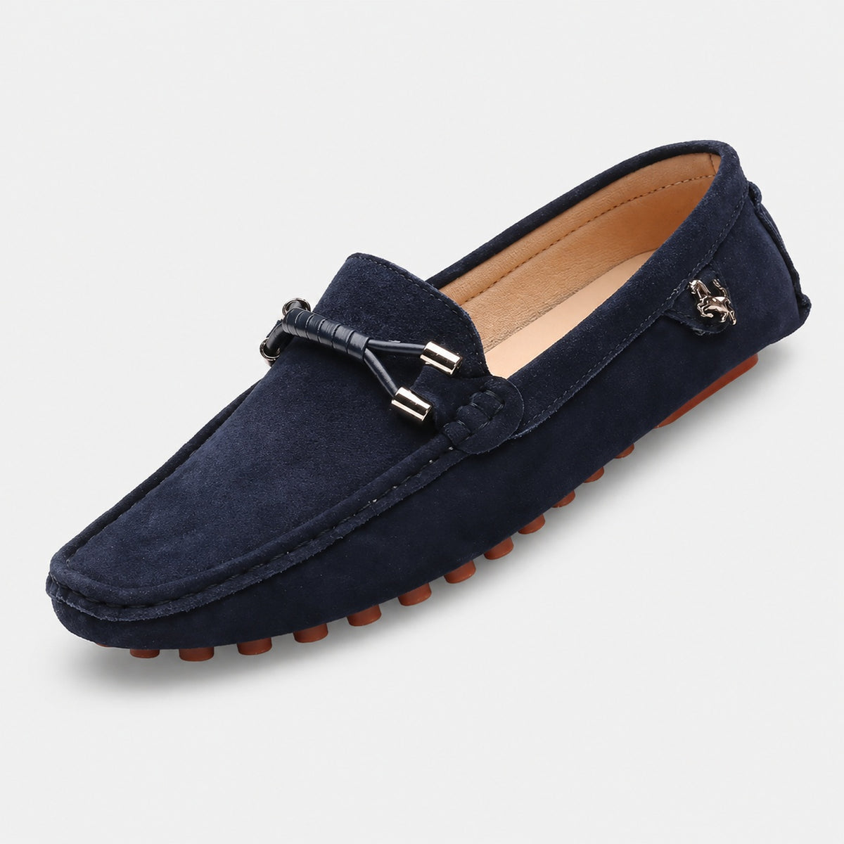 Noble Chaussure Mocassin Homme Bleu Marine Mocassin Bleu Luxe