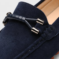 Noble Chaussure Mocassin Homme Bleu Marine Mocassin Bleu Luxe
