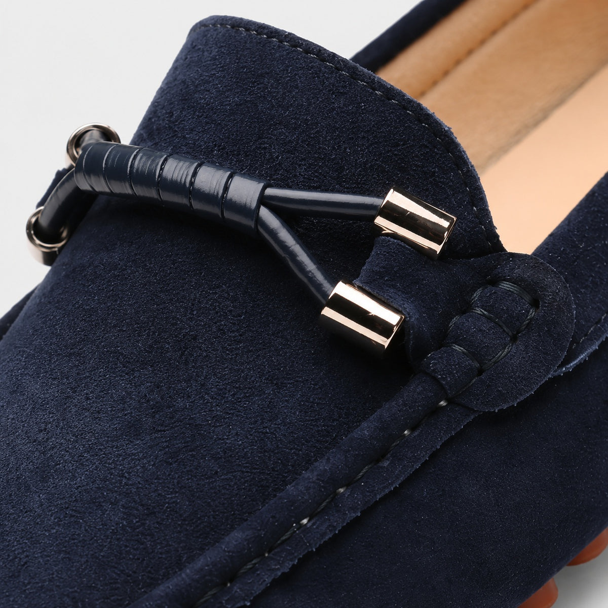 Noble Chaussure Mocassin Homme Bleu Marine Mocassin Bleu Luxe
