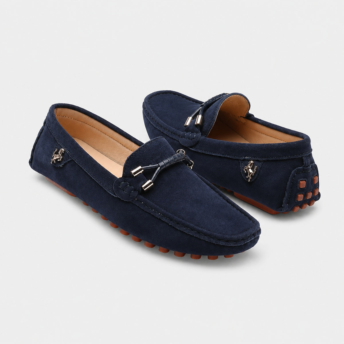 Noble Chaussure Mocassin Homme Bleu Marine Mocassin Bleu Luxe