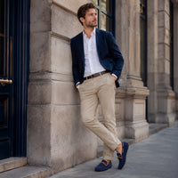 Noble Chaussure Mocassin Homme Bleu Marine Mocassin Homme Classique De Conduite À Nœud Bleu