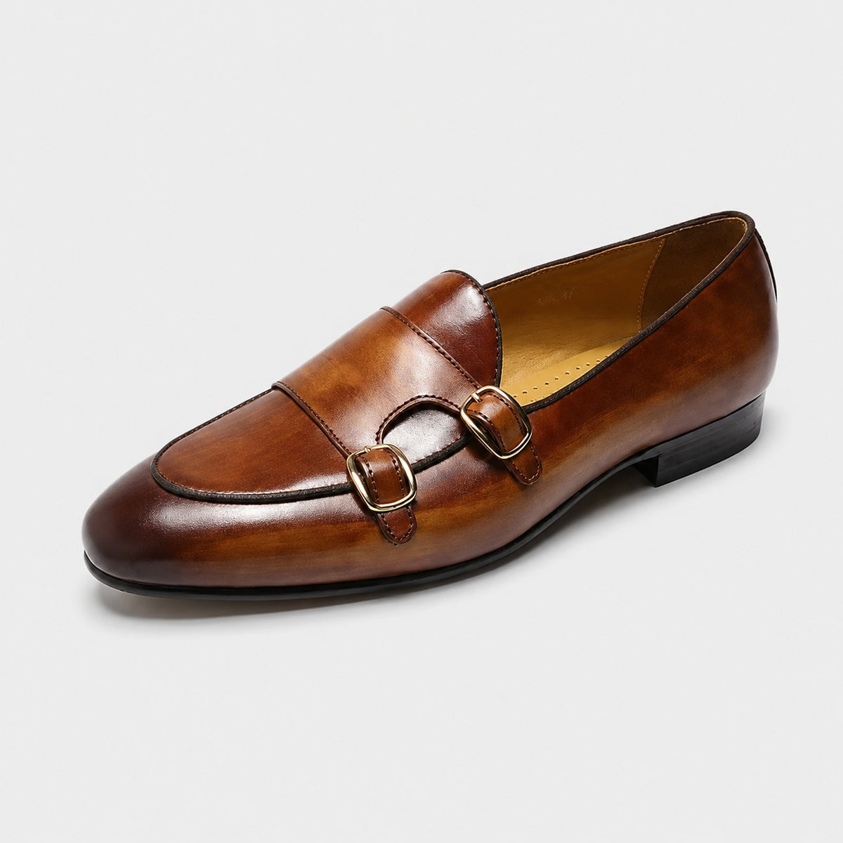 Noble Chaussure Mocassin Homme Cuir Mocassin À Boucle Homme