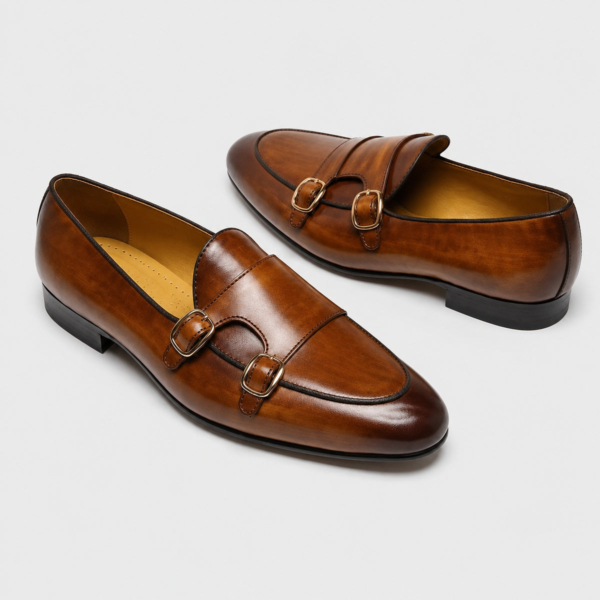 Noble Chaussure Mocassin Homme Cuir Mocassin À Boucle Homme