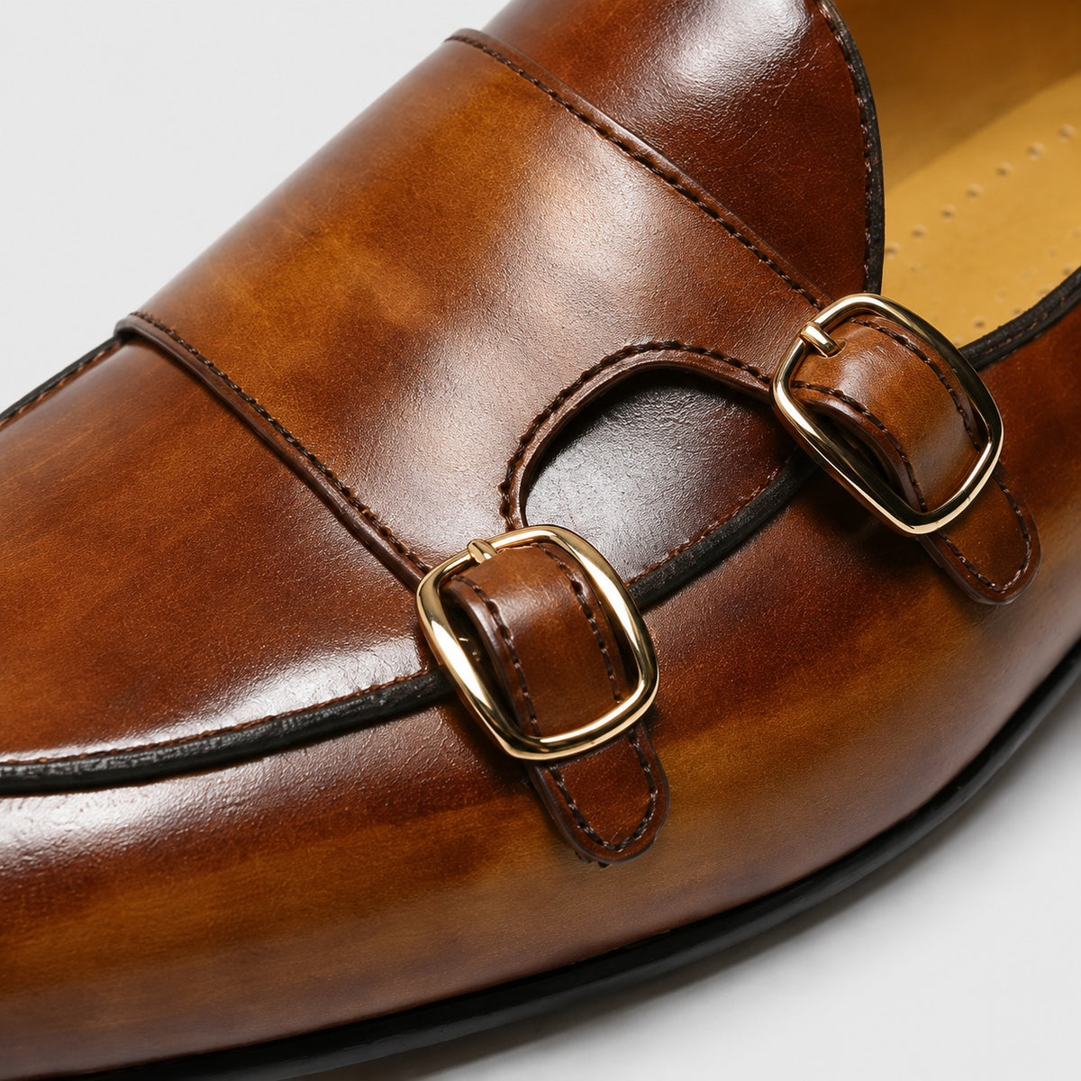 Noble Chaussure Mocassin Homme Cuir Mocassin À Boucle Homme