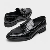 Noble Chaussure Mocassin Homme Cuir Mocassin Cuir Homme Noir Vernis