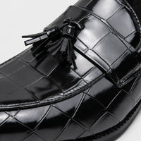 Noble Chaussure Mocassin Homme Cuir Mocassin Cuir Homme Noir Vernis