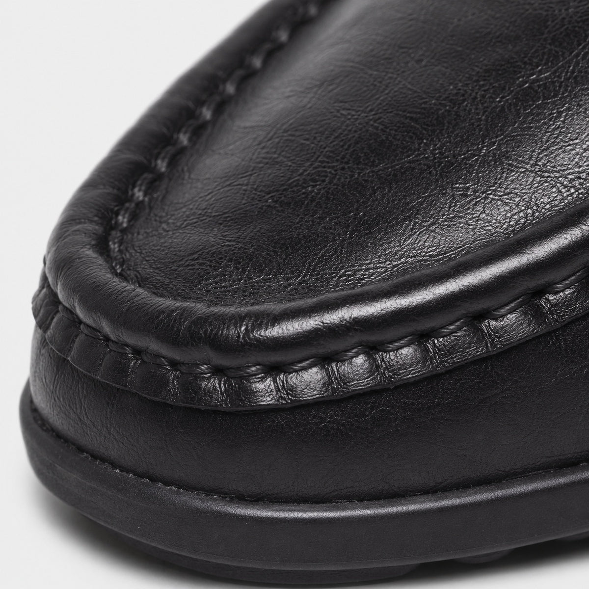 Noble Chaussure Mocassin Homme Cuir Mocassin En Cuir Véritable Noir Pour Bateau Homme
