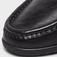 Noble Chaussure Mocassin Homme Cuir Mocassin En Cuir Véritable Noir Pour Bateau Homme