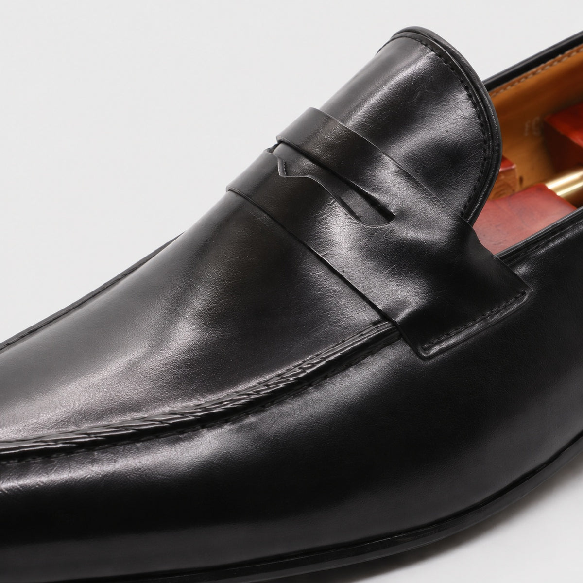 Noble Chaussure Mocassin Homme Cuir Mocassin En Cuir Vernis Noir Talon Homme