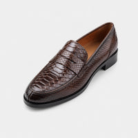 Noble Chaussure Mocassin Homme Cuir Mocassin Homme Crocodile