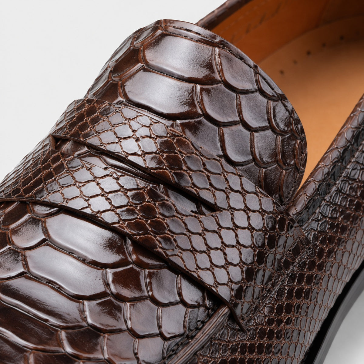Noble Chaussure Mocassin Homme Cuir Mocassin Homme Crocodile