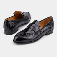 Noble Chaussure Mocassin Homme Cuir Mocassin Homme Cuir Crocodile