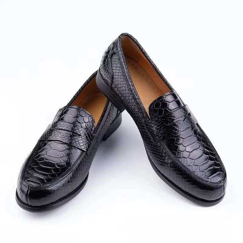 Noble Chaussure Mocassin Homme Cuir Mocassin Homme Cuir Crocodile