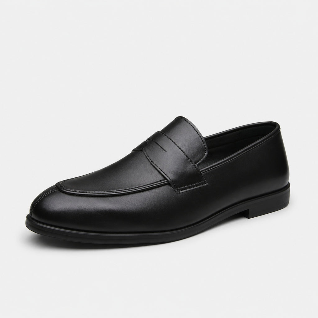 Noble Chaussure Mocassin Homme Cuir Mocassin Homme Cuir Noir Talon