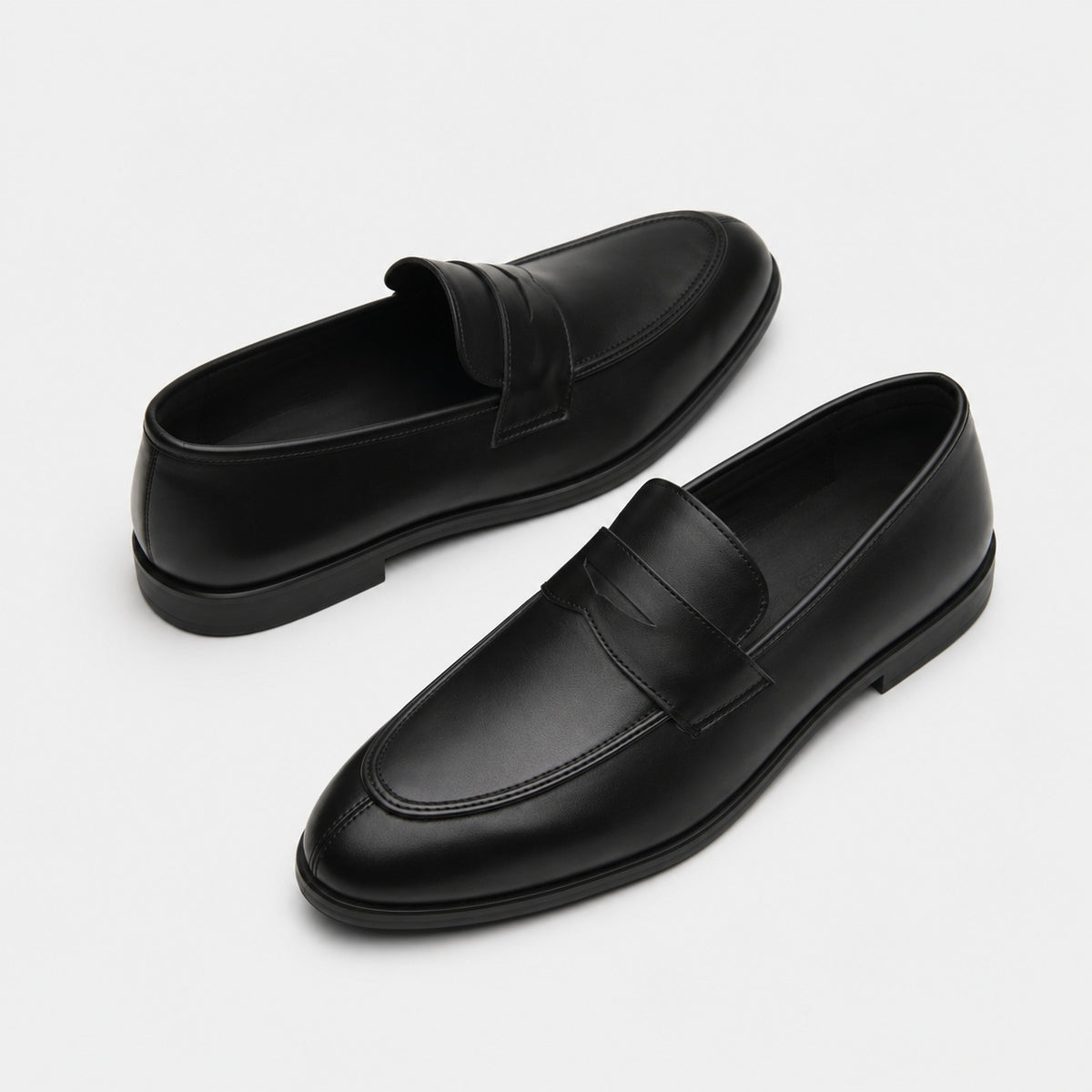 Noble Chaussure Mocassin Homme Cuir Mocassin Homme Cuir Noir Talon