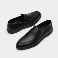 Noble Chaussure Mocassin Homme Cuir Mocassin Homme Cuir Noir Talon