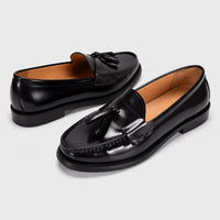 Noble Chaussure Mocassin Homme Cuir Mocassin Homme Cuir Noir Vernis À Talon