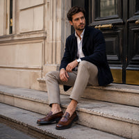 Noble Chaussure Mocassin Homme Cuir Mocassin Marron Homme Cuir