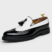 Noble Chaussure Mocassin Homme Cuir Mocassins Formelle Blanc En Cuir Véritable Pour Homme