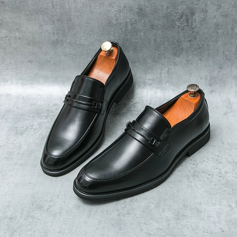 Noble Chaussure Mocassin Homme Cuir Mocassins Habillés En Cuir Véritable Pour Homme