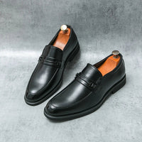 Noble Chaussure Mocassin Homme Cuir Mocassins Habillés En Cuir Véritable Pour Homme