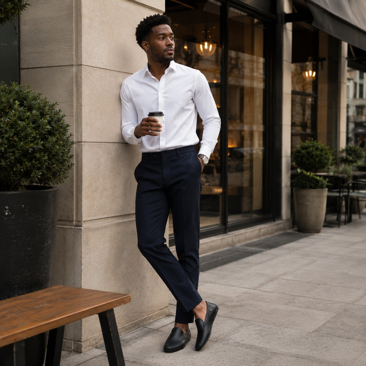 Noble Chaussure Mocassin Homme Cuir Mocassins Noir Bateau En Cuir Souples