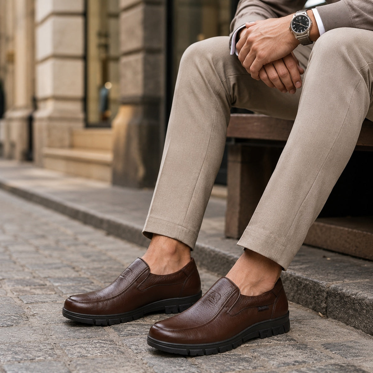Noble Chaussure Mocassin Homme Cuir Souple Mocassin Homme En Cuir Souple