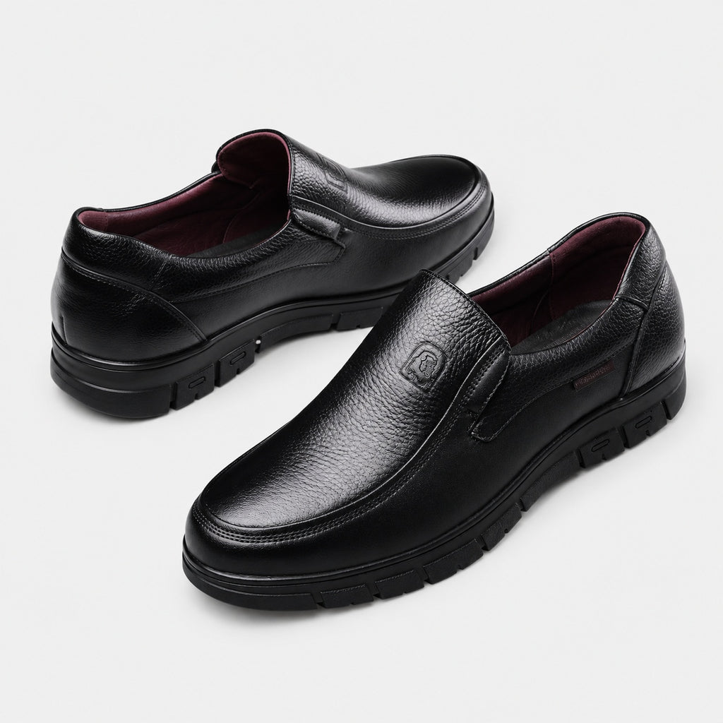 Noble Chaussure Mocassin Homme Cuir Souple Mocassins Homme Cuir Souple Noir