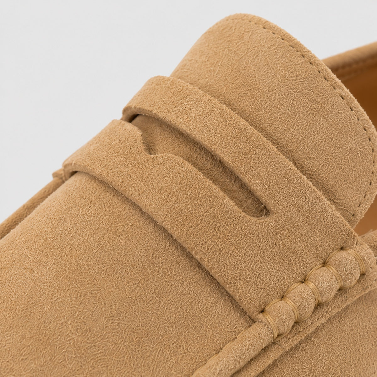 Noble Chaussure Mocassin Homme Daim Chausson Mocassin Mule Ouvert En Daim Beige