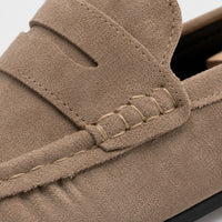 Noble Chaussure Mocassin Homme Daim Mocassin Beige Daim Homme
