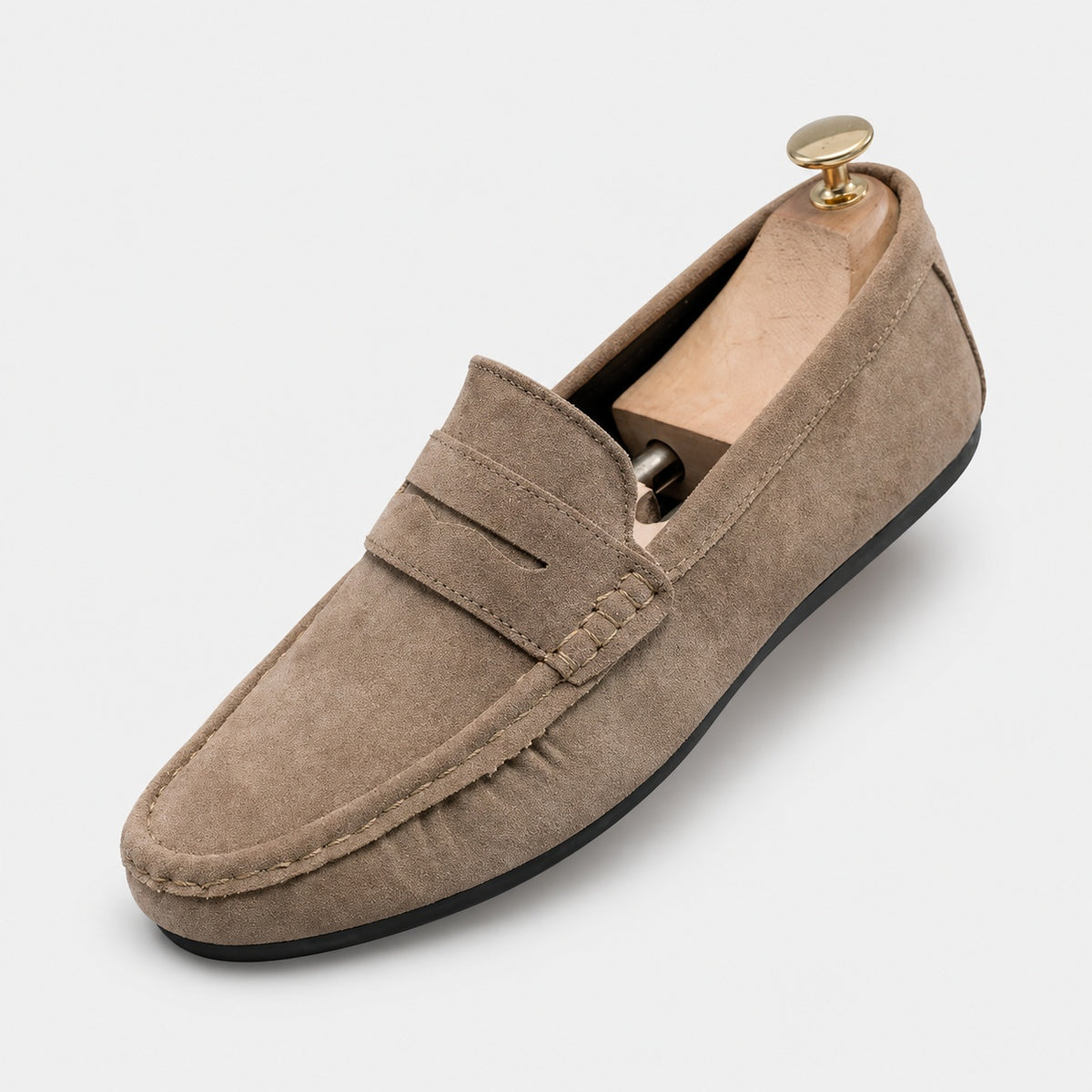 Noble Chaussure Mocassin Homme Daim Mocassin Beige Daim Homme