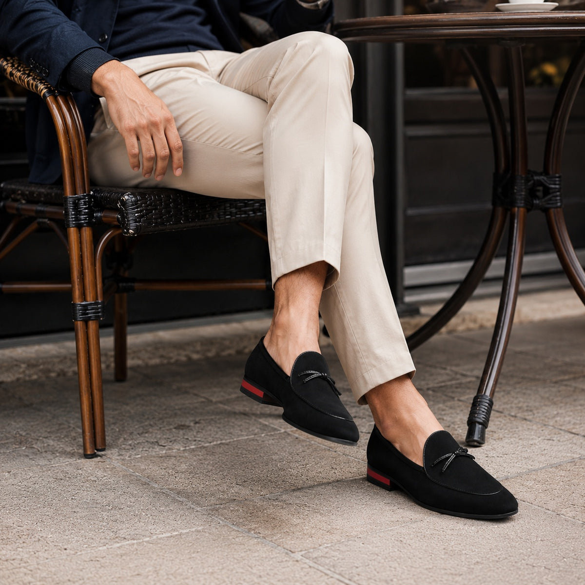 Noble Chaussure Mocassin Homme Daim Mocassin Daim Lacet