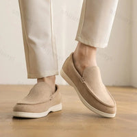 Noble Chaussure Mocassin Homme Daim Mocassin En Daim Beige Pour Homme