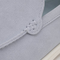 Noble Chaussure Mocassin Homme Daim Mocassin En Daim Bleu Clair Pour Homme